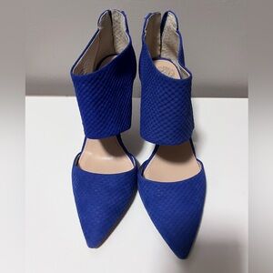 Vince Camuto Royal Blue Textured Heels